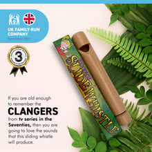 Load image into Gallery viewer, Wooden Sliding Clangers Slide Whistle | could be used for dog training | slide whistle/dog whistle | clangers whistle | sliding whistle | kids whistle | Swanny whistle | Swanny slide whistle