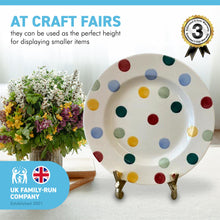 Load image into Gallery viewer, 7 Inch high Easel Plate Holder Display Stands | Metal Frame Holders for Photo Pictures Decorative Plate Dish