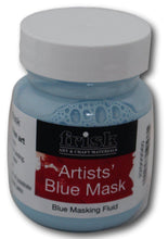 Load image into Gallery viewer, Set of three Frisk Masking Fluid Brushes with 60ml Blue Masking Fluid