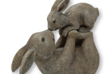 Load image into Gallery viewer, Mother and Baby Bunny Indoor Outdoor Animal Gift Home Garden Ornament