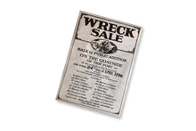 Load image into Gallery viewer, Coastal Nautical Parchment Maritime Wreck Sale Poster
