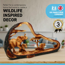 Load image into Gallery viewer, Free standing graceful elephant and family decorative ornament