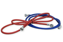 Load image into Gallery viewer, Set of 2 Premium quality universal Washing Machine INLET HOSES for Hot and Cold water Red and Blue 2.5M New Dishwasher Replacement Hoses | STRAIGHT and ANGLED 90 DEGREE CONNECTORS