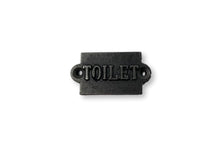 Load image into Gallery viewer, Cast Iron Antique Style Retro Toilet Wall Plaque
