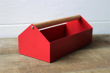Load image into Gallery viewer, Retro Red Toolbox Storage Caddy Desk Organizer