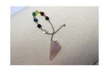 Load image into Gallery viewer, Chakra Ritual Therapy Dowsing Pendulum Rose Quartz