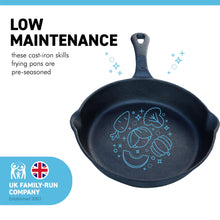 Load image into Gallery viewer, Cast Iron Skillet 8 Inch Oven Safe Tarte Tatin Skillet Frying Pan