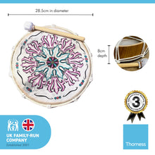 Load image into Gallery viewer, Shamanic hand drum with beater handmade in Bali