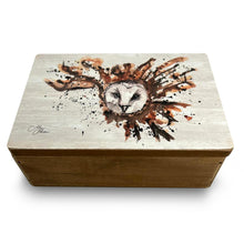 Load image into Gallery viewer, Wooden Owl Keepsake Box | Jewellery box | Trinket Box | Memory Box | Keepsake and Wooden Gift Boxes | Wedding Gifts | Storage for Women and men | keepsake boxes with lids
