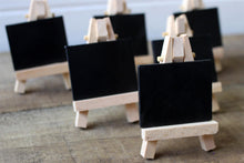 Load image into Gallery viewer, Mini Set of 6 Chalkboard Easel Place Cards Wedding Crafts