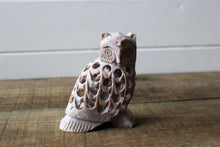 Load image into Gallery viewer, Handcrafted Large Stone Undercut Owl Ornament Sculpture
