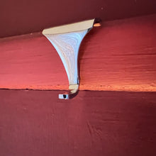 Load image into Gallery viewer, CHROME PICTURE RAIL HOOK 2 inches / 50mm | Victorian Fittings | Victorian House | Picture Hook | Dado picture rail | picture rail hangers