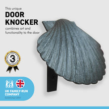 Load image into Gallery viewer, CAST IRON Antique finish SCALLOP SHELL DOOR KNOCKER
