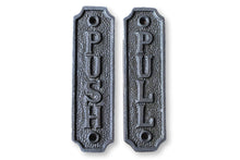 Load image into Gallery viewer, Cast Iron antique style Push Pull Door Plaque