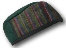 Load image into Gallery viewer, Green large sized Tibetan trim smoking / thinking / lounging cap
