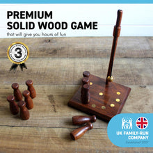 Load image into Gallery viewer, Handcrafted solid wood Bar Skittles Game | wooden bowling set