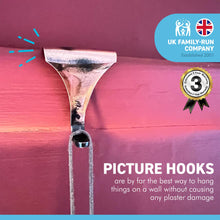 Load image into Gallery viewer, DISTRESSED COPPER PICTURE RAIL HOOK 2 Inches / 50mm | Victorian Fittings | Victorian House | Picture Hook | Dado picture rail | picture rail hangers