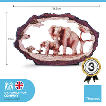 Load image into Gallery viewer, Eye catching free standing Stately Elephant with baby Calf Decorative Ornament