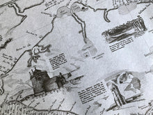 Load image into Gallery viewer, Coastal Shipwreck Nautical Parchment Maritime Isle of Wight Map