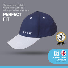 Load image into Gallery viewer, Adjustable CREW NAVY BLUE BASEBALL CAP | yachting cap