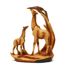 Load image into Gallery viewer, Eye catching free standing graceful giraffe and calf decorative ornament
