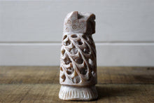 Load image into Gallery viewer, Handcrafted Large Stone Undercut Owl Ornament Sculpture