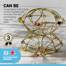 Load image into Gallery viewer, FOLDING GOLD WIRE MANDALA MEDITATION AID Puzzle | Fidget puzzle | Spirituality Buddhism relaxation prayer puzzle
