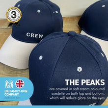 Load image into Gallery viewer, SET OF 4 NAUTICAL CAPS | CAPTAIN SKIPPER FIRST MATE and CREW Hats for the whole team