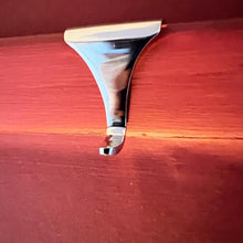 Load image into Gallery viewer, CHROME PICTURE RAIL HOOK 2 inches / 50mm | Victorian Fittings | Victorian House | Picture Hook | Dado picture rail | picture rail hangers