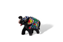 Load image into Gallery viewer, Set of 3 Free standing Elephants Brown Hand painted Ornaments