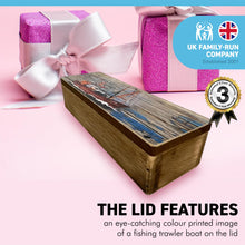 Load image into Gallery viewer, Wooden Fishing Boat Keepsake Box | Jewellery box | Trinket Box | Memory Box | Keepsake and Wooden Gift Boxes |Keepsake boxes with lids