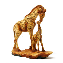 Load image into Gallery viewer, Free standing graceful giraffe and calf decorative ornament