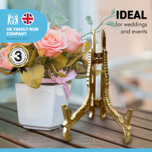 Load image into Gallery viewer, 7 Inch high Easel Plate Holder Display Stands | Metal Frame Holders for Photo Pictures Decorative Plate Dish