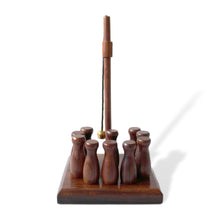 Load image into Gallery viewer, Handcrafted solid wood Bar Skittles Game | wooden bowling set