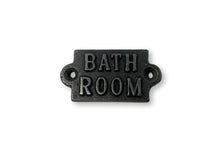 Load image into Gallery viewer, Cast Iron Antique Style Retro Toilet and Bathroom Wall Plaque