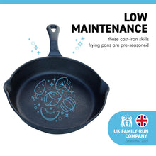 Load image into Gallery viewer, Cast Iron Skillet 6.5 Inch Oven Safe Tarte Tatin Skillet Frying Pan