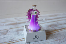 Load image into Gallery viewer, Crystal Glass Gold Gilded Joy Light Up Pink Angel Ornament