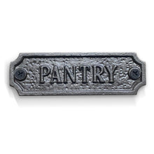 Load image into Gallery viewer, Cast Iron antique style Pantry Door Wall Plaque