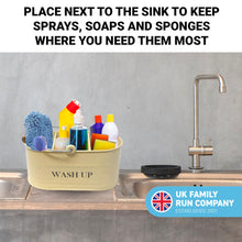 Load image into Gallery viewer, Cream colour kitchen sink enamel washing up sink tidy | sink caddy
