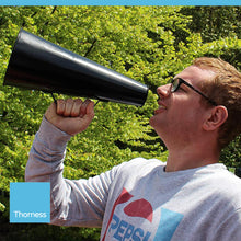 Load image into Gallery viewer, Vintage style large metal Megaphone