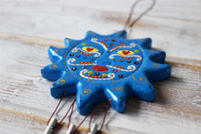 Load image into Gallery viewer, Pair of Sun Wind Chimes Handpainted Bright Colours