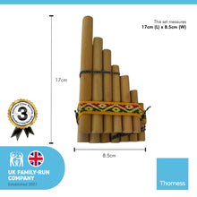 Load image into Gallery viewer, Zampona Double Row Panpipes 17cm x 8.5cm | 13 Pipes | Traditional South American Instrument | Made in Peru | Pan Pipe instrument | flute instrument | instrumental | Fair Trade