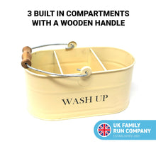 Load image into Gallery viewer, Cream colour kitchen sink enamel washing up sink tidy | sink caddy