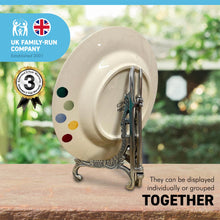 Load image into Gallery viewer, 10 Inch high Easel Plate Holder Display Stands | Metal Frame Holders for Photo Pictures Decorative Plate Dish | Tabletop Art Perfect for Weddings Birthdays Shows Funerals Trade fair Craft fair