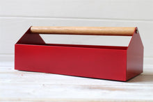 Load image into Gallery viewer, Retro Red Toolbox Storage Caddy Desk Organizer