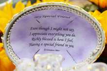 Load image into Gallery viewer, Keepsake Egg Gift with Heartfelt Poem Crystal Teddy Special Friend