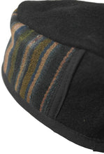 Load image into Gallery viewer, Black Tibetan Trim smoking / thinking / lounging cap Size Medium