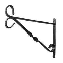 Load image into Gallery viewer, Black 12 Inch | 30cm hanging basket bracket | Wall hanging hooks hanger | Heavy duty hanging Bracket with Screws