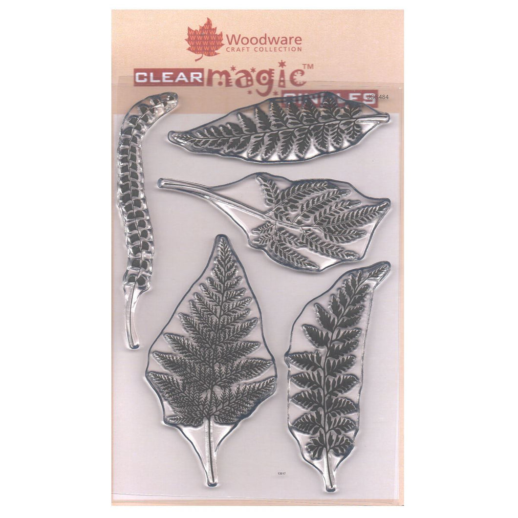 Woodware A6 Clear Cling Stamps - JGS484 Ferns