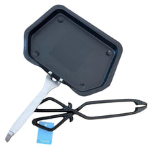 Load image into Gallery viewer, Traditional ash pan – 28cm wide (11") with handle and heavyweight cast iron tongs | Ideal for Standard Sized fire grates | ash pan for open fires | ash pan for log burners| fire ash pan